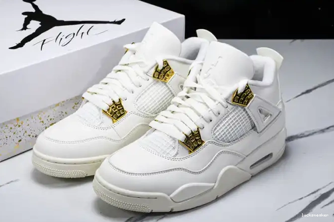 Reps LUCY 4 Retro Jordan Metallic Gold AQ9129-170 0525